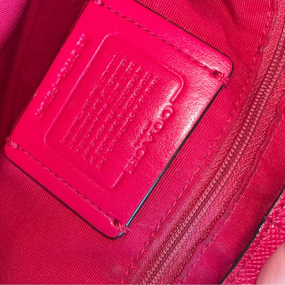 Coach Pink Shoulder Bag with Crossbody Strap - Picture 9 of 15